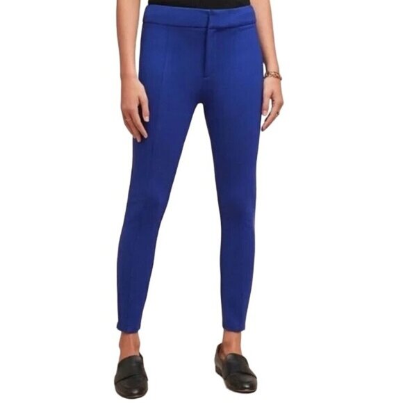 ANTHROPOLOGIE The Slim Essential Royal blue pants Size 8 - Picture 1 of 10
